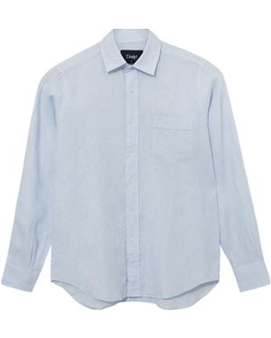 Drake's Long Sleeve Shirt - Blue