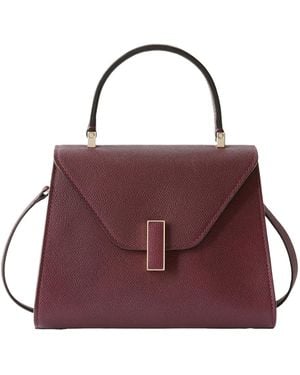 Valextra Printed Flap Bag - Purple