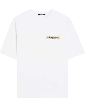 Jacquemus Le T-Shirt Plage Cotton-Blend T-Shirt - White
