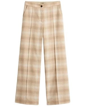 Woolrich Plaid Trousers - Natural