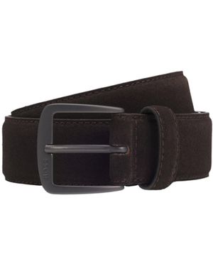 BOSS Logo Belt - White