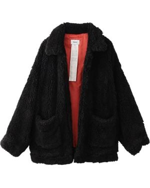 Doublet Hand-Painted Faux-Fur Jacket - Black