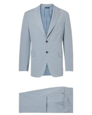 Brioni Trevi Cotton And Silk-Blend Suit - Blue
