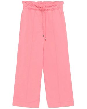 JW Anderson Jw Anderson Gathered-Waist Drawstring Track Trousers - Pink