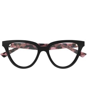 Gucci Double-G Cat-Eye Glasses - White