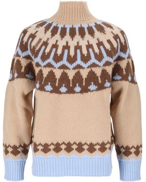 ERMANNO FIRENZE Patterned Knit Sweater - Multicolor
