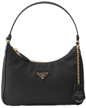 Prada Re-Edition 2005 Re-Nylon And Saffiano Mini Bag - Black