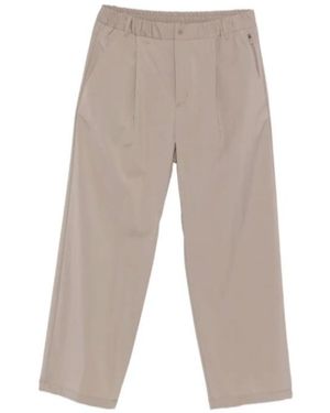 Herno Pleated Elasticated-Waist Pants - Gray