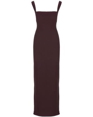 Solace London Joni Square-Neck Sleeveless Gown - Purple