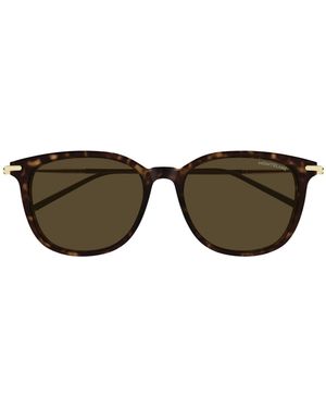 Montblanc Eyewear Square Frame Sunglasses - Multicolour