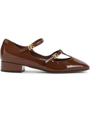 Dolce & Gabbana Square-Toed High Heels - Brown