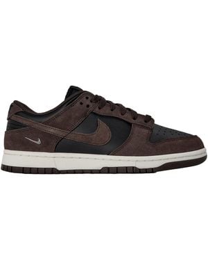 Nike Low Leather Trainersw - Black