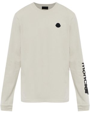 Moncler Logo-Patch T-Shirt - White