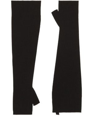 Dolce & Gabbana Rib Knitted Gloves - Black