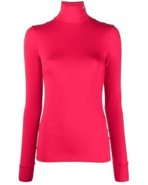 Raf Simons High Neck Long-Sleeve Top - Pink