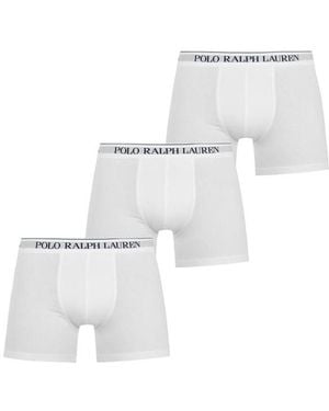 Polo Ralph Lauren Three-Pack Of Logo Boxer Briefs - White