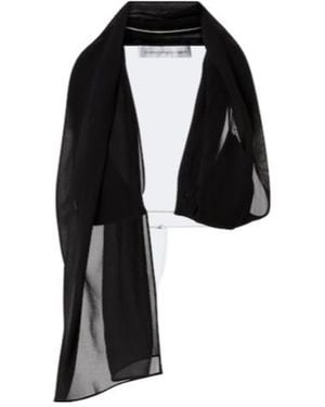 Christopher Esber Silk Scarf Bra Top - Black