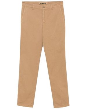 Aspesi Straight-Leg Chino Trousers - Natural
