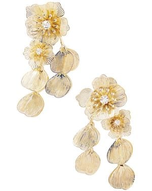 Carolina Herrera Tone Crystal Earrings - Metallic