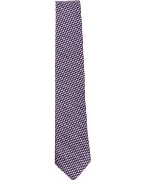 Canali Pointed Tie - Purple