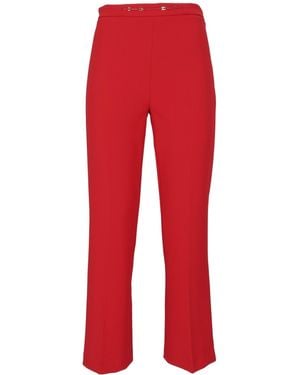 Elisabetta Franchi Pleated Flared Trousers