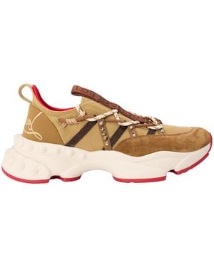 Christian Louboutin Rivet Decorated Trainers - Multicolour