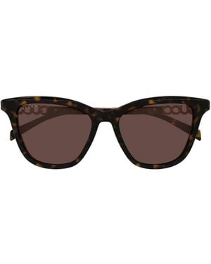 Gucci Eyewear Cat-Eye Frame Sunglasses - Multicolour