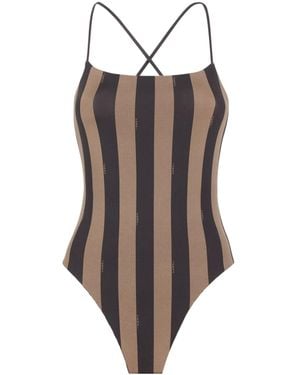 Fendi Tan Colored Suede Leather Camera Bag - Brown