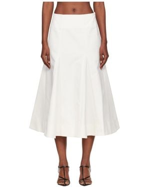 Rohe A-Line Midi Skirt - White
