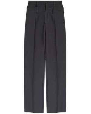 Ambush Double-Waist Straight-Leg Trousers - Grey