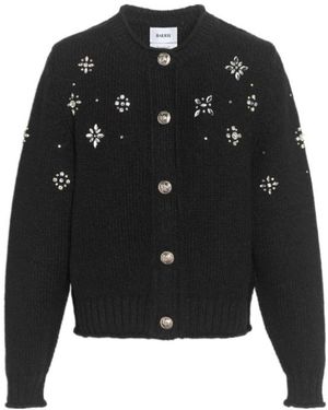 Barrie Long-Sleeved Button Cardigan - Black