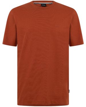 BOSS Logo Crew-Neck T-Shirt - Orange