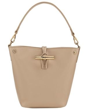 Longchamp Le Roseau Xs Bucket Bag - White