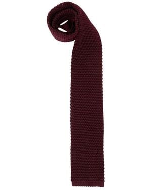Brunello Cucinelli Knitted Silk Tie - Red