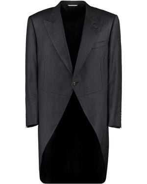 Canali Rounded Lapel-Collar Tailcoat - Black