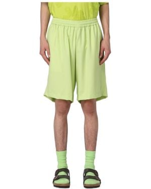 Bonsai Elasticated Waistband Track Shorts - Green