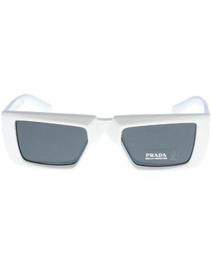 Prada Eyewear Rectangular Frame Sunglasses - Blue