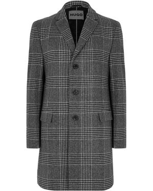 BOSS Tailored Slim Long Coat - Gray