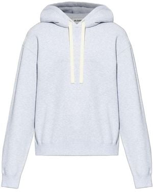 Jil Sander Drawstring Hoodie - Blue