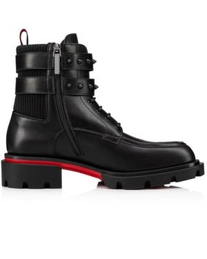 Christian Louboutin Logo Boots - Black