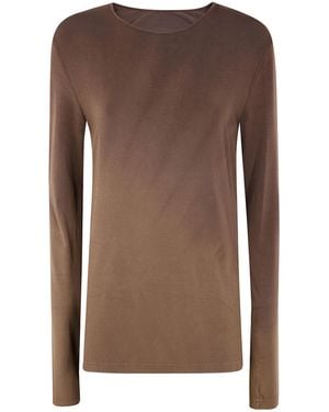 Uma Wang Long-Sleeved T-Shirt - Brown
