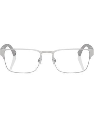 Emporio Armani Rectangular Frame Glasses - White