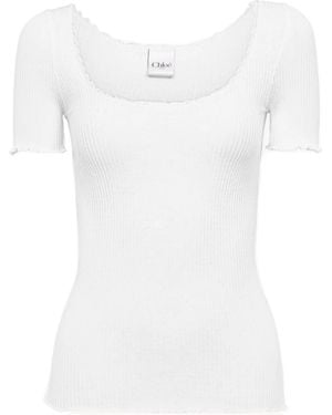 Chloé Short Sleeve T-Shirt - White