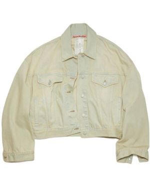 Acne Studios Faded-Wash Denim Jacket - Natural
