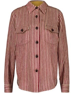 La DoubleJ Striped Button-Fastening Shirt - Pink