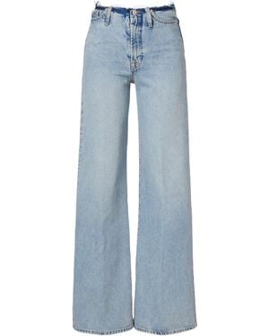 7 For All Mankind Lotta Wide-Leg Jeans - Blue