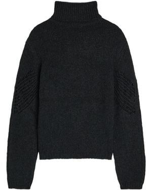 Our Legacy Cage-Knit Merino Wool Sweater - Black