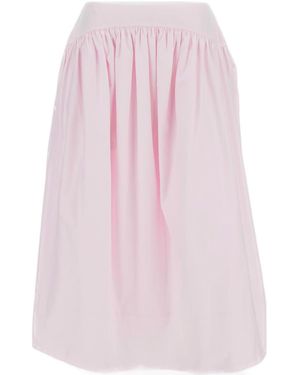 Simone Rocha Pleated Midi Skirt - Pink