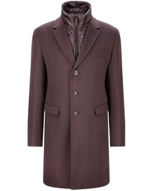 Herno Long-Sleeved Coat - Brown