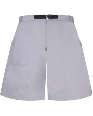 ROA Logo Detailed Elasticated Waistband Shorts - Purple